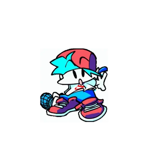 Boyfriend FNF stickers for WhatsApp in Spanish - Sticker