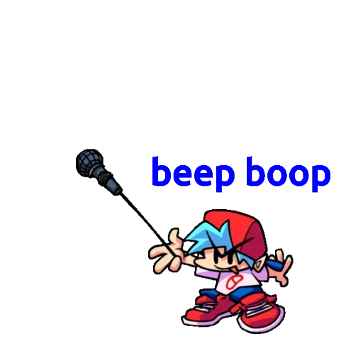Boyfriend FNF stickers for WhatsApp in Spanish - Sticker