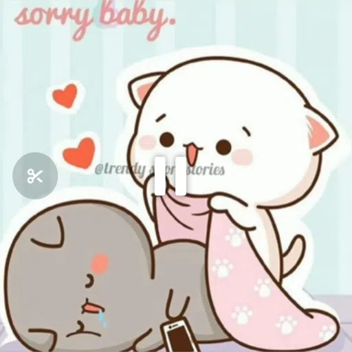 peach and goma cat - Sticker 15