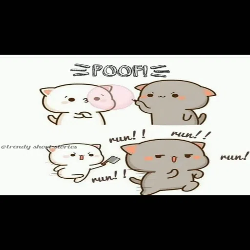 peach and goma cat - Sticker 14