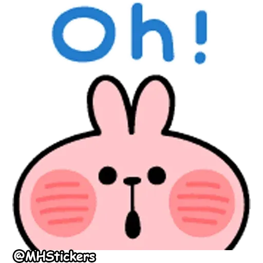 Spoiled Rabbit A Word Emoji - Sticker 24