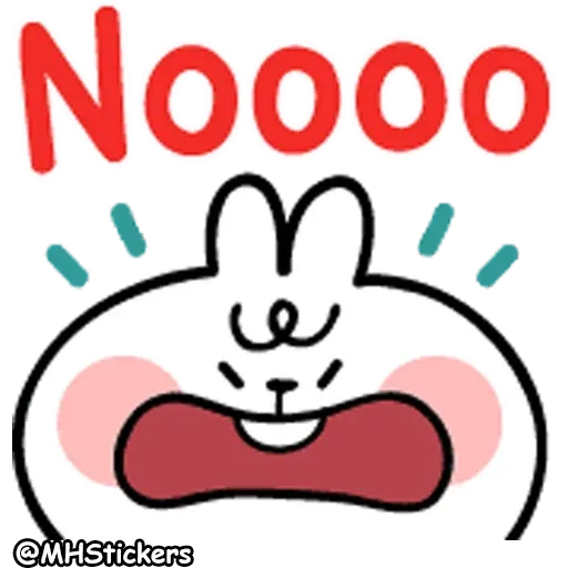 Spoiled Rabbit A Word Emoji - Sticker 15
