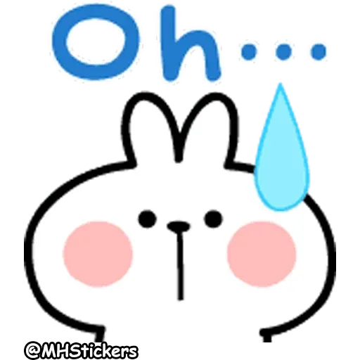 Spoiled Rabbit A Word Emoji - Sticker 29