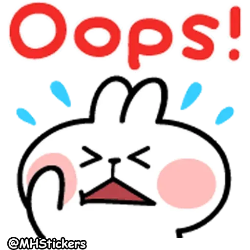 Spoiled Rabbit A Word Emoji - Sticker 30
