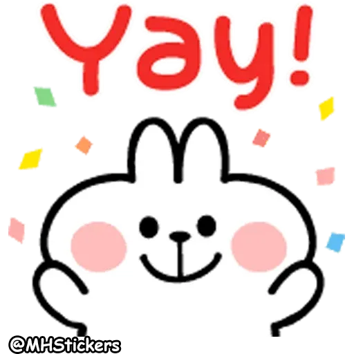 Spoiled Rabbit A Word Emoji - Sticker 20