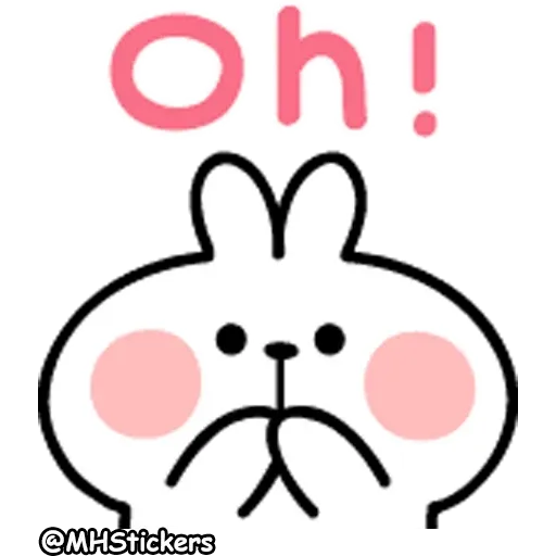 Spoiled Rabbit A Word Emoji - Sticker 28