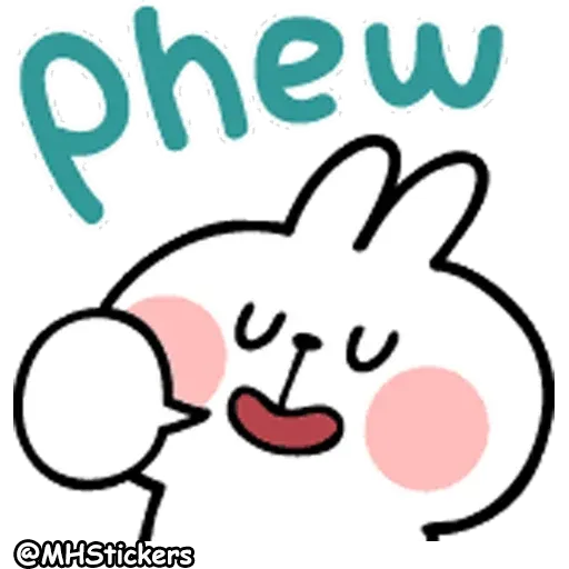 Spoiled Rabbit A Word Emoji - Sticker 27