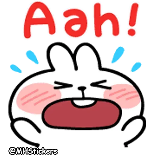 Spoiled Rabbit A Word Emoji - Sticker 25
