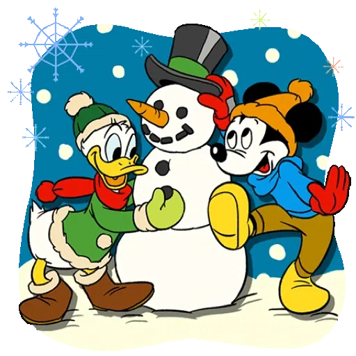 【英文】Mickey Mouse & Friends（復古聖誕節） (米奇) - Sticker 15