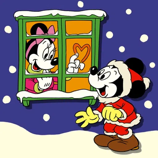 【英文】Mickey Mouse & Friends（復古聖誕節） (米奇) - Sticker 17