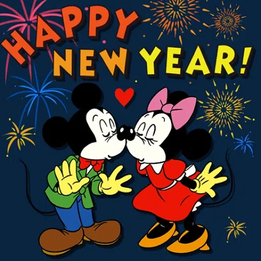 【英文】Mickey Mouse & Friends（復古聖誕節） (米奇) - Sticker 24
