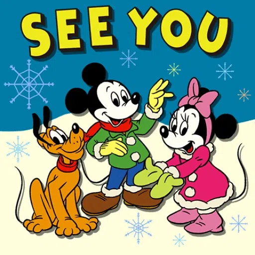 【英文】Mickey Mouse & Friends（復古聖誕節） (米奇) - Sticker 21