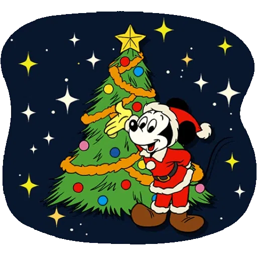 【英文】Mickey Mouse & Friends（復古聖誕節） (米奇) - Sticker 16