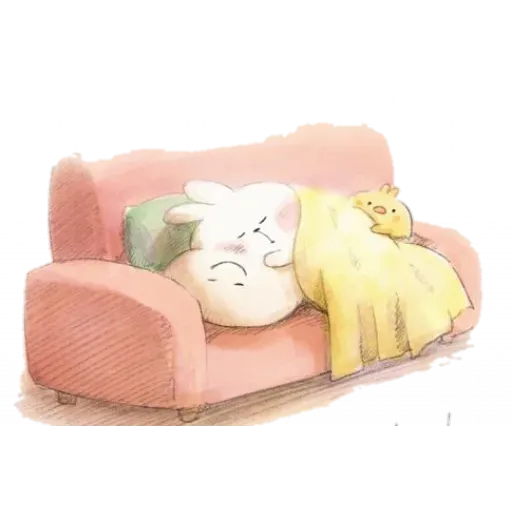 Spoiled rabbit with mask - Sticker 15