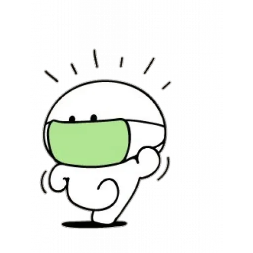 Spoiled rabbit with mask - Sticker 21
