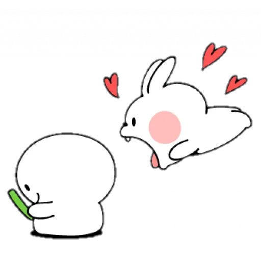 Spoiled rabbit with mask - Sticker 24