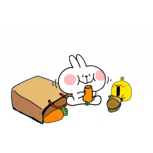 Spoiled rabbit with mask - Sticker 14