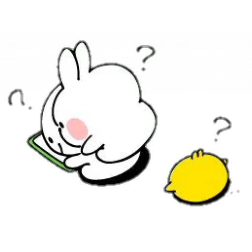 Spoiled rabbit with mask - Sticker 10