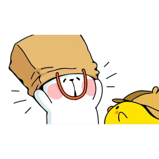 Spoiled rabbit with mask - Sticker 16