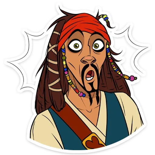 Capitan Jack Sparrow - Sticker 17