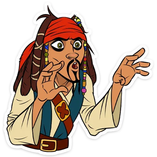 Capitan Jack Sparrow - Sticker 14