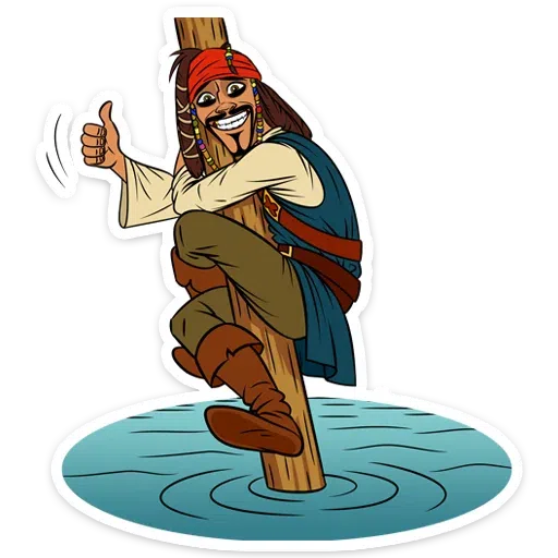 Capitan Jack Sparrow - Sticker 20