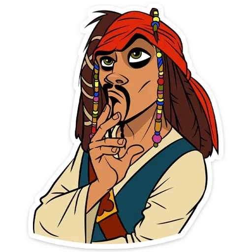 Capitan Jack Sparrow - Sticker 11