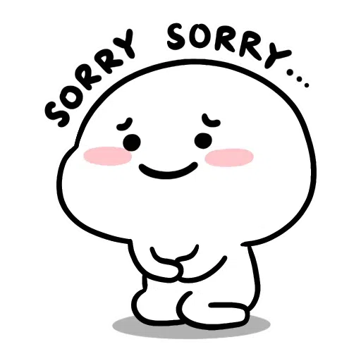 Small White Face - Sticker 20