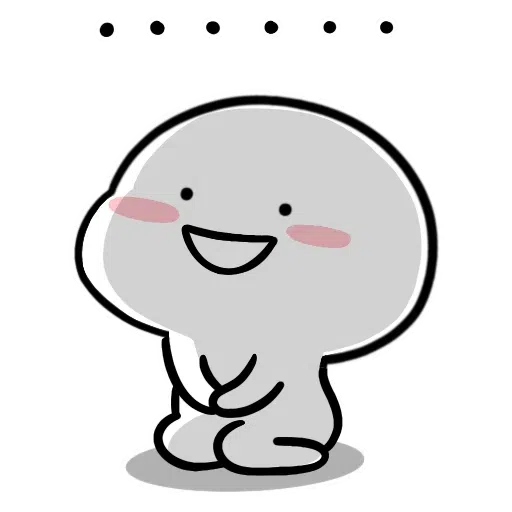 Small White Face - Sticker 25