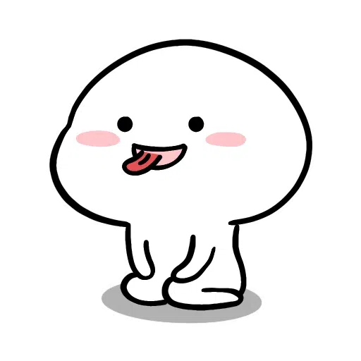 Small White Face - Sticker 15
