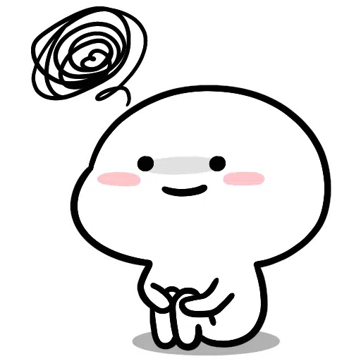 Small White Face - Sticker 23