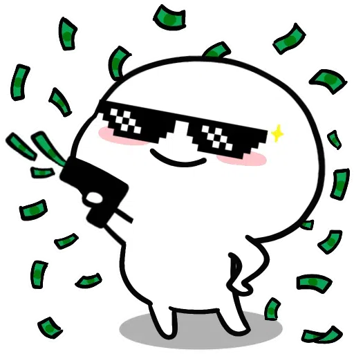 Small White Face - Sticker 29