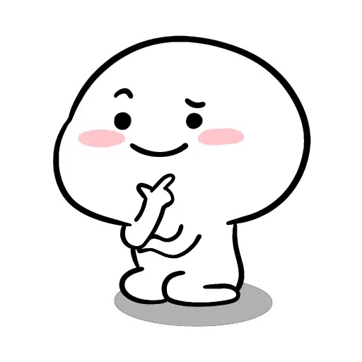 Small White Face - Sticker 9