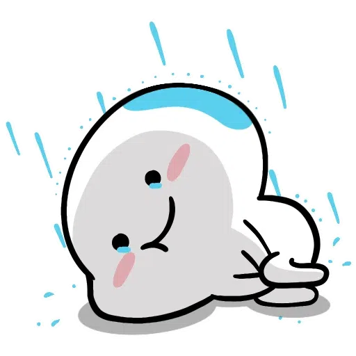 Small White Face - Sticker 18