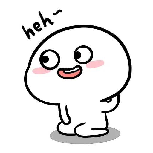 Small White Face - Sticker 12