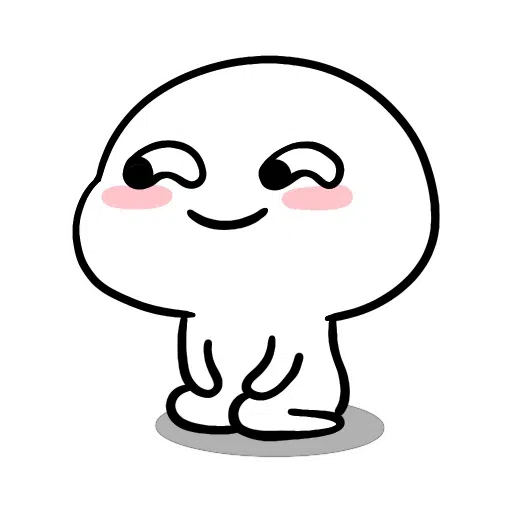 Small White Face - Sticker 11