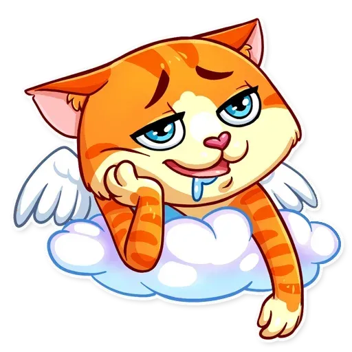 Cupid Cat - Sticker 24
