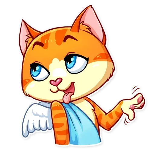 Cupid Cat - Sticker 22