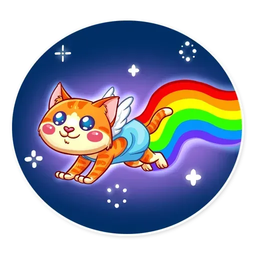 Cupid Cat - Sticker 17