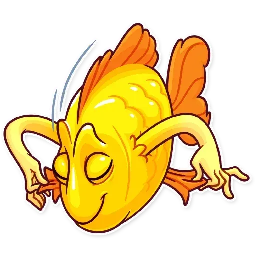 Gold Fish - Sticker 25