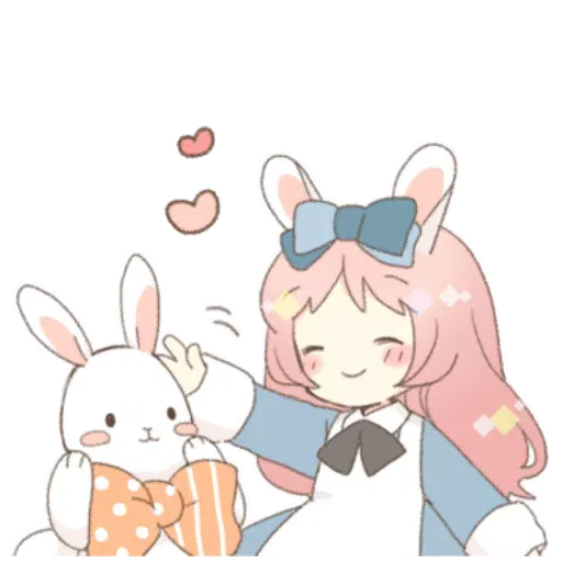 Rabbit Ear Girl Rosy - Sticker 13