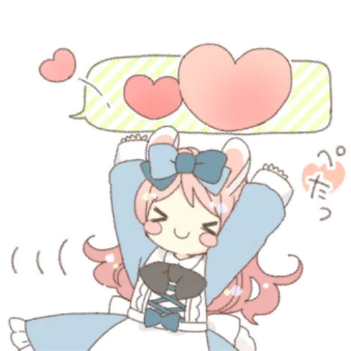 Rabbit Ear Girl Rosy - Sticker 20
