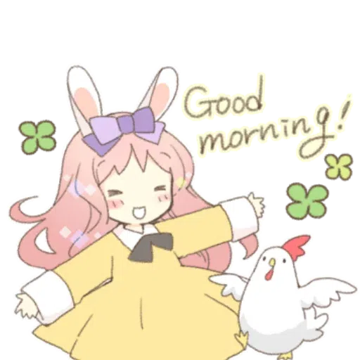 Rabbit Ear Girl Rosy - Sticker 30