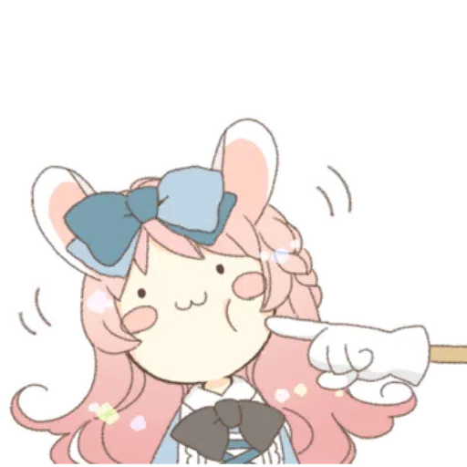 Rabbit Ear Girl Rosy - Sticker 26