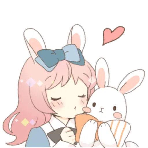 Rabbit Ear Girl Rosy - Sticker 10