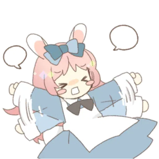 Rabbit Ear Girl Rosy - Sticker 15
