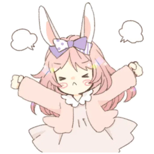Rabbit Ear Girl Rosy - Sticker 18