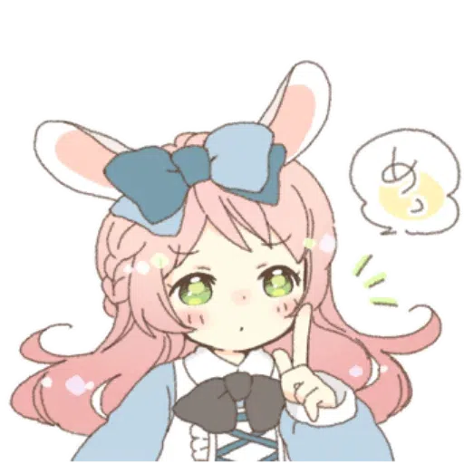 Rabbit Ear Girl Rosy - Sticker 25