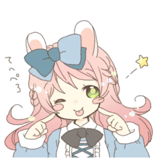 Rabbit Ear Girl Rosy - Sticker 22