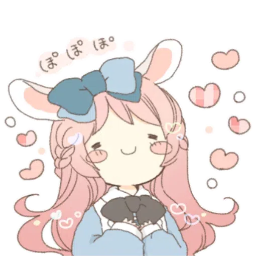 Rabbit Ear Girl Rosy - Sticker 24